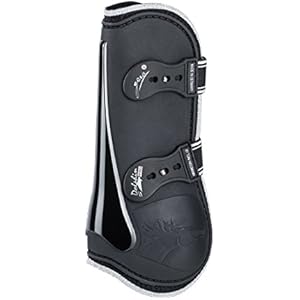 gera 8024TG Dolphin Pro Sprunggamasche - Glamour, vorne, Größe II/M, paarweise, schwarz