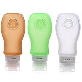 Kitdine Silicone Travel Bottles Squeezable & Refillable Travel Containers For Sh