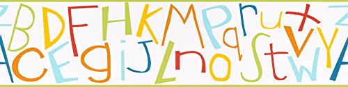 A.S. Création selbstklebende Bordüre Kids Party, bunt, grün, orange, 896612