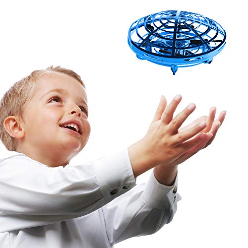 HQQNUO Mini UFO Drone Mini UFO Quadcopter Drone Controllato a Mano Induzione Interattiva a Infrarossi con Rotazione di 360 ° luci LED per Bambini