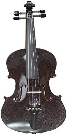 Student Violin by Zest in amazing metallic colours 4/4 and 3/4 Sizes (NOTE VIOLIN ONLY) (3/4, Metallic Chocolate)