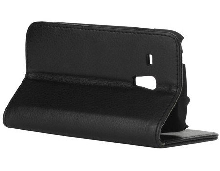 Sell-Ideas® Samsung Galaxy S4 SIV, S3 SIII , S4 mini, S3 mini and Galaxy Note 3 III Wallet Case Cover Pouch With Free Screen Protector and Mini Stylus (Samsung Galaxy S3 Mini, Black Standard Case)