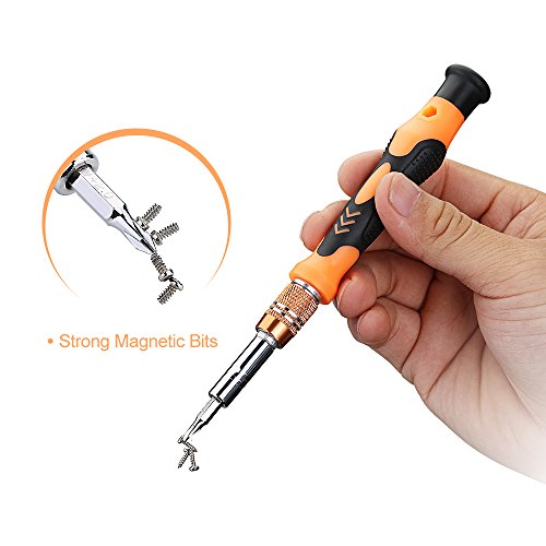 Schraubendreher Set , Topop 58 in 1 mit 54 Bits Magnetische Schraubendreher Set Schraubenzieher Werkzeugsortiment Werkzeugkoffer für Handy, Tablet, PC, MacBook, Uhr etc. - 5