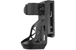 DONGKER Custodia Torcia Tattica,360° Girevole Porta per Torcia con Clip per Illuminazione Campeggio per Torcia di 1-1,25"