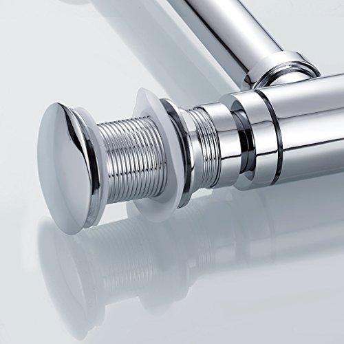 WOOHSE® Elegant Design Siphon waschbecken waschbecken überlauf zylindrische Form Syphon Messing verchromt - 5