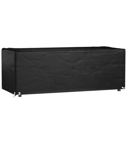 Enzeno Afdekking voor tuinmeubelen, 200 x 160 cm, waterdicht afdekzeil, tuinmeubelen, Oxford-weefsel, beschermhoes voor tuinmeubelen, tuinlounge- afdekking, winterbestendig, tuintafel