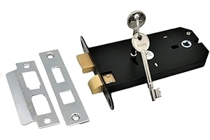 INFINITY DECOR Heavy Duty 3 Lever Horizontal Mortice Sash Lock Chrome - 150mm (6")