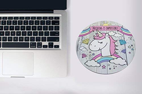 Preciosa alfombrilla para rat n redonda de 22 cm con dibujo de un unicornio UNICORN pad para mouse de calidad de pl stico resistente con parte inferior antideslizante de caucho adecuada para todos los tipos de mouse reviews Preciosa alfombrilla para rat n redonda de 22 cm con dibujo de un unicornio UNICORN pad para mouse de calidad de pl stico resistente con parte inferior antideslizante de caucho adecuada para todos los tipos de mouse