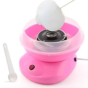 ROSEFINCH Cotton Candy Machine Floss Sugar Floss Maker with 10 pcs Wooden Stick with Spoon, Easy to Operation, 400W Mini Electric Cotton Candy Maker for Home Party Machine Festival Gift-1 PC,Multi.