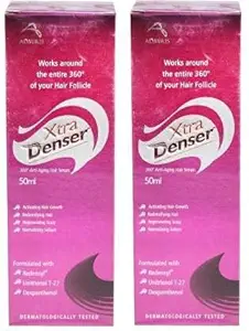 Organext Pharmaceuticals New Xtra Denser Hair Serum (50ml) -Pack Of 2, White