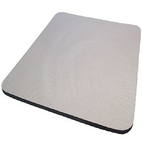 Hash ’s Fabric Mauspad Pad/Hochwertiger 5 mm dick Rutschfeste Schaumstoff 25 cm x 22 cm Farbe: Schwarz/Blau/Rot/Grün/Gelb/Grau – von Hash ’s grau - 4