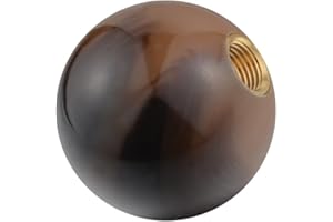 Padaodao Round Gear Knob Lever Stick Shifter Handle Shift Grip Head for Most Manual Transmissions Vehicle SUV Truck Cars, Brown Black Gradient