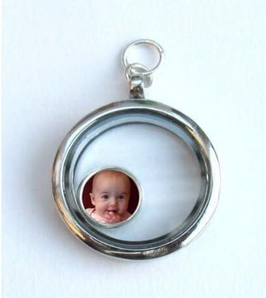 Floating Locket Photo Charm, Customized Photo Floating Charm, Photo Jewelry