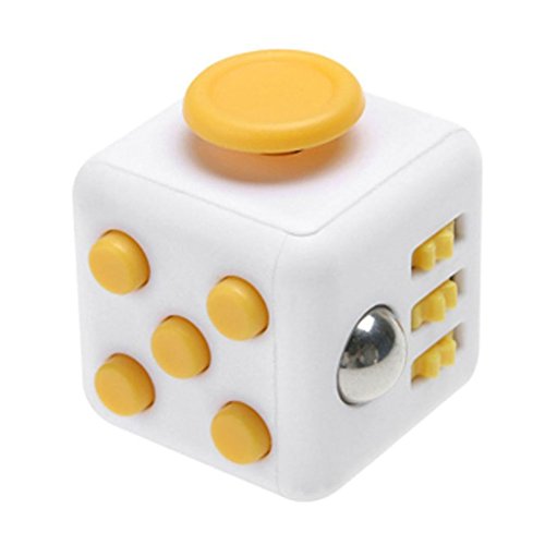 ENJOY JuYi Fidget Cube Relieves Stress And Anxiety for Children and Adults (Yellow)