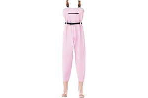 Aikelai Wathose Damen Wasserdicht,2-Ply Neopren Wathose,Anglerhose Damen mit Stiefel,Wathose Atmungsaktiv,Crosswater Waders für Baustellen,Angeln, Bauernhöfe,Gärten