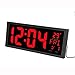 Produktbild LambTown Led Anzeigen Digital Wand Taktgeber mit Innentemperaturen Kalenderwoche und Datum, 10.3cm 4-Zoll große rote Ziffern für Wohnzimmer Büro Werkstatt Fitnessraum , Schreibtisch- oder Wandmontage