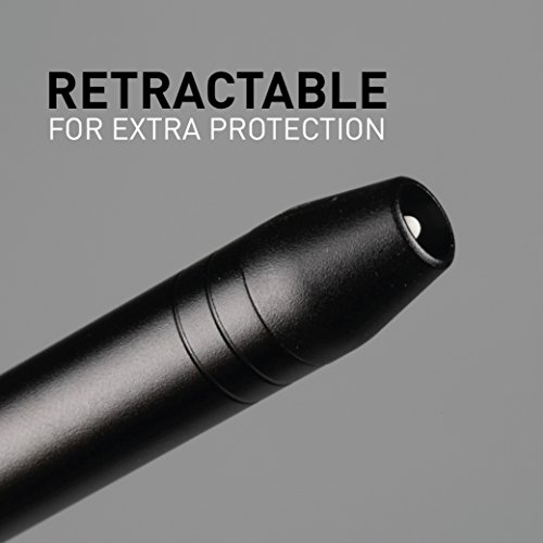 Ztylus Slim Apple Pencil Metal Case: Retractable Tip Protection, Aircraft Grade Aluminum, Built-in Clip, Cap Holder for iPad Pro Apple Pencil (Black) - 3