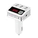 Produktbild FM-Transmitter, yustar Digital LED Display Bluetooth Freisprecheinrichtung Smart Media MP3 Stereo Musik Player mit drei Anschlüsse 2 .1 A/1 A USB KFZ Ladegerät – EQ Funktion – Musik-Modus – Unterstützt USB Disk und Micro-SD-Karte
