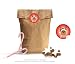 Produktbild ADVENTSKALENDER für Kinder DIY / GESCHENKTÜTEN SET: 24 braune Papiertüten aus Kraftpapier / Geschenk / Bodenbeutel (17 x 26cm) + 24 bunt gemischte selbstklebende Weihnachtsaufkleber mit lustigem Rudolph Hirsch "Ho Ho Ho" zu Weihnachten • Sticker / Geschenk - Papieraufkleber / Etiketten (Format 4 cm, rund, matt)