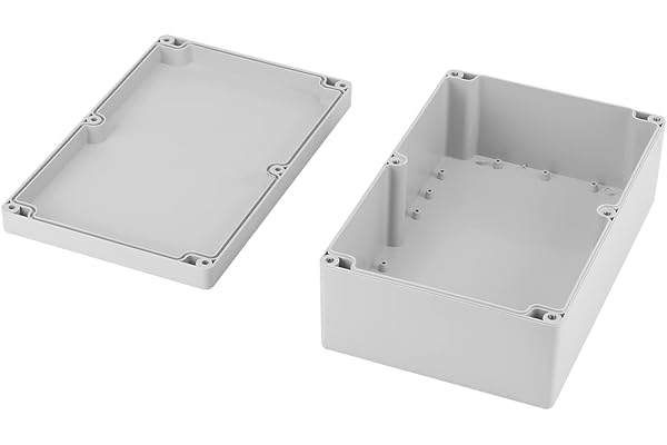 Vattentät Plastbox 230x150x85 Mm IP65 med Skruvar Vit -kopplingsdosa, Underjordisk Elkapsling Switch-kapsling Projektlåda