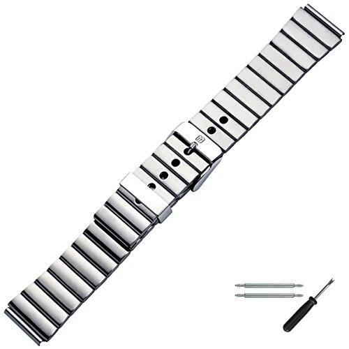 Uhrenarmband 18mm Edelstahl silber, matt gebürstet - inkl. Wechselanstoß 20mm, Federstege & Werkzeug - Ersatzband aus Metall - Metallband mit Dornschließe - Uhrenarmbänder von Marburger seit 1945 Uhrenarmband 18mm Edelstahl silber, matt gebürstet - inkl. Wechselanstoß 20mm, Federstege & Werkzeug - Ersatzband aus Metall - Metallband mit Dornschließe - Uhrenarmbänder von Marburger seit 1945