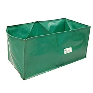 BIO BLOOMS AGRO INDIA PRIVATE LIMITED Plastic Grow Tub [Olive Green, 18(L) X12 (W) X9 (H) Inches, 340 GSM_205Ga]