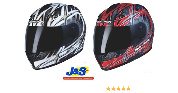 J\u0026S Marushin Taki 888 RS - Casco da moto con visiera, per corse e viaggi su  strada : Amazon.it: Auto e Moto