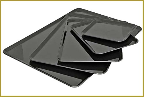 MOBIL PLASTIC S.P.A. VASSOI San Nero Bordo Basso 28X19X1,2 ANTIASSORBENTE Lavabile PLASTICA