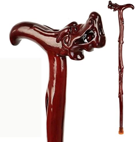 G&amp;M Solid wood mahogany walking stick for the old slip old walking a walking stick cane wood cane Walker elderly birthday gift , a simple tap