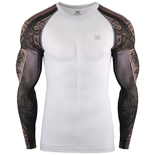 Zipravs Herren Damen Kompressionshirt Heat Gear Long Sleeve
