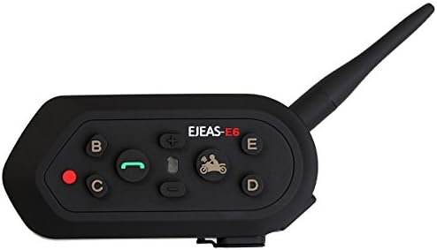 Shenteng E6 BT Motorcycle Helmet Full Duplex Handsfree Two-Way Headset Intercom Interphone Bluetooth 3.0 Wireless VOX 1200m 6 Riders with Mic