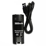 bateria wii u gamepad comprar Color negro Electrónica Rey Batería Recargable para Mando Remote Wii Negro Capacidad 3600mAh