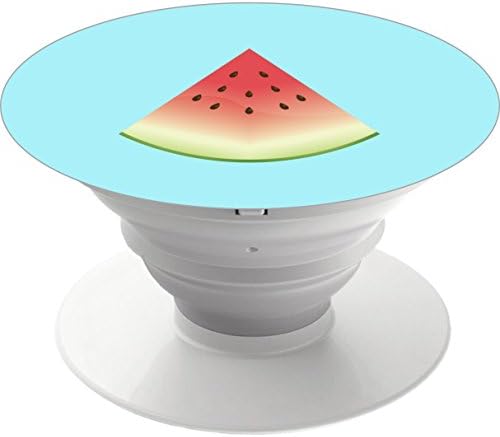 Multi-function Mobile Phone Holder.Expanding Stand and Grip Mount for Smart cell phone and tablet-Watermelon Fruit Slice On Blue