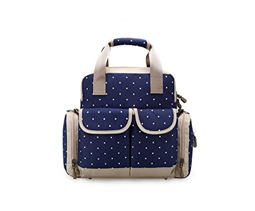 Preisvergleich Produktbild Multifunktionale Mama-Beutel - Schulranzen Nappy Wickeltasche Wickeltasche Mumie Handtasche Umhängetasche Rucksack für Windeln Kleidung Flaschen - Blau
