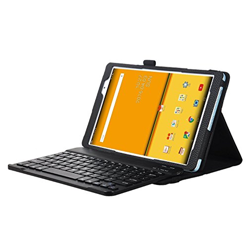 ELTD Acer Iconia Tab 10 A3-A40 / Acer Iconia One 10 B3-A30 Tastatur, Detachable Bluetooth Tastatur (QWERTZ Tastatur) mit Standfunction Für Acer Iconia Tab 10 A3-A40 / Acer Iconia One 10 B3-A30, Schwarz - 2