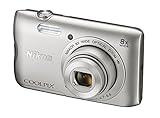 Nikon COOLPIX A300 Compact camera 20.1MP 1/2.3' CCD 5152 x 3864pixels Silver - Digital Cameras (20.1 MP, 5152 x 3864 pixels, 1/2.3', CCD, 8x, Silver)