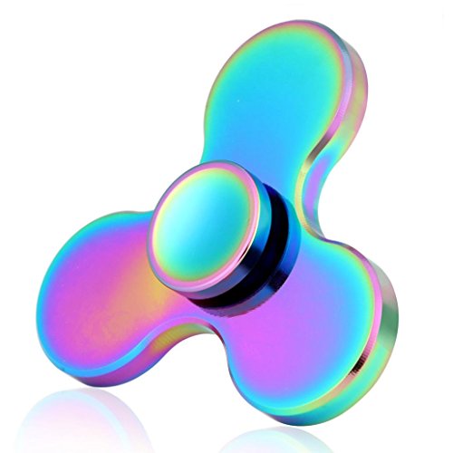 Ouneed Hand Spinner Spielzeug , Fidget Hand Spinner Metal multicolored rainbow Graffiti Finger perfect Toy