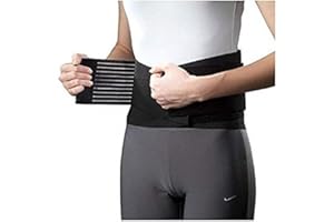 V&AMYA Fascia schiena elastica, fascia lombare,sollievo sciatica,ernia disco,taglia regolabile con elastico dalla S alla XL per donne e uomini