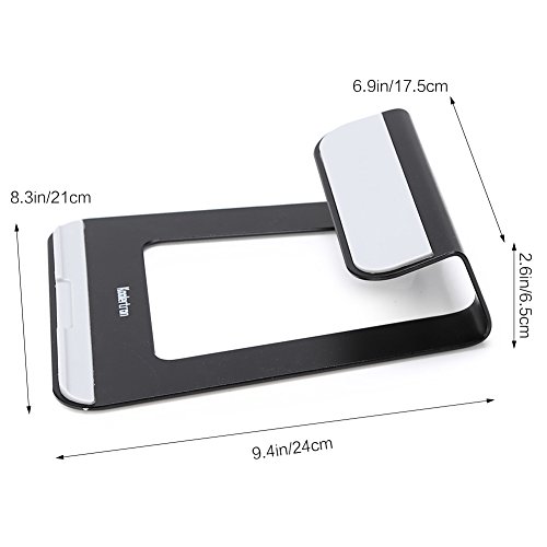 Koolertron Aluminium Laptop Ständer für Apple MacBook Air MacBook Pro und alle anderen Laptops (schwarz ) - 5