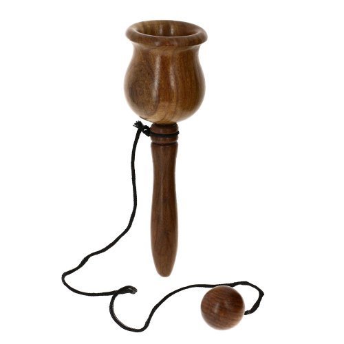 Shalinindia Copa y Juguetes de Madera Hechos a Mano de Juego de Pelota Regalos para los niños