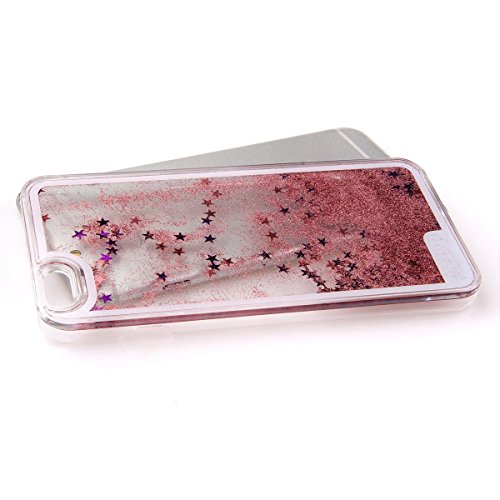 Funda iPhone 6 6s 4 7 Pulgadas E-Lush Liquid Crystal  Bling Purpurina llamativa Funda Protectora Dura Anti-rasgu  o y a Prueba de Golpes Bumper  Semi-transparent Quicksand  Ligero Funda para iPhone 6 6s