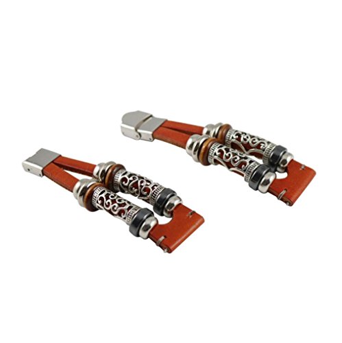 Preisvergleich Produktbild TPulling Samsung S3 Armband Lederband Retro-Armband Lederarmband EIN Absatz Daisy Klassische Ersatz Leder Für Samsung Gear S3 Armband Handschlaufe (Braun)