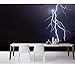Produktbild Kuamai Wallpaper Blitz Nacht Nacht Natur Natur Tapete, Wohnzimmer Sofa Tv Wand Schlafzimmer Küche Tapeten Wohnkultur Wandbild-280X200cm