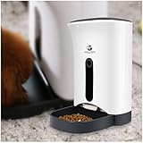 Automatische Futterautomat, Katze Hund Zufuhr automatisierte Futterspender mit timer & Sprachaufzeichnung 4 Mahlzeiten pro Tag 4.3L