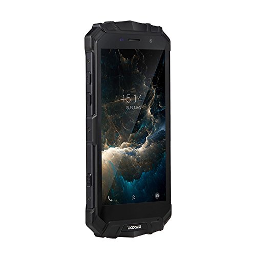 DOOGEE S60 - 5,2 Zoll FHD Wasserdicht / Shockproof / Staubdicht 4G Smartphone, 5580mAh Batterie 12V2A Schnelle Ladung (drahtlose Ladung unterstÃ¼tzt), Helio P25 2.5GHz Octa Core 6GB 64GB, 21.0MP Kamera NFC GPS Metallrahmen - Schwarz