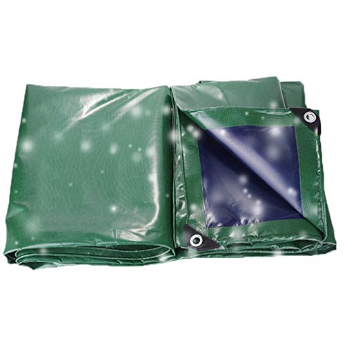 Preisvergleich Produktbild FINLR-Plane-PVC-Beschichtung Beidseitig Wasserdicht, Sonnenschutzplanen, Hohe Beanspruchung, Verschiedene Größen, Blaugrünes 500G / M² (Color : 5X7M)