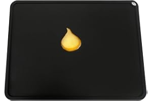 BCZAMD Silikonowa mata do drukarki 3D z żywicy, 410 x 310 mm / 16,1 x 12,2 w celu ochrony powierzchni roboczej, mata robocza do druku LCD DLP SLA, akcesoria ciekłe, kolor czarny