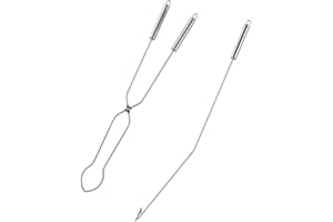 Solo Stove Fire Pit Tools | Stainless Steel Tongs for Wood Fire Pit, Includes Set of 81,5 cm Fire Pit Wood Grabber and 92,5 cm Wood Poker, Fire Pit Accessories, Great for Outdoor Fire Pits