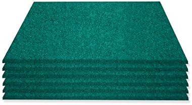 Simon Pike Hugo Felt Coaster Set, Pack of 6, Square Coasters For Glass Tables, Bars and All Other Painted Surfaces, Genuine Natural Wool Felt, 11 Colours, felt, emerald, 2 mm Höhe, ohne Logo