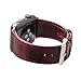 Produktbild Apple Watch Armband Serie 1 & 2, SVAEX 38 mm Ersatzarmband aus Vintage Echt-Leder mit Metallschnalle - Adapter enthalten - Weinrot